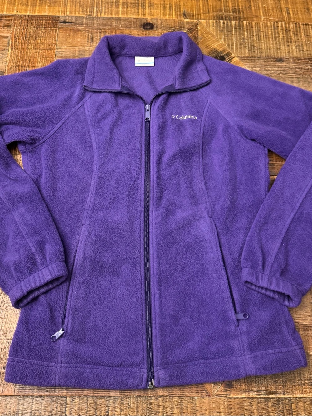Columbia Purple Full-Zip Fleece Jacket
